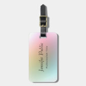 Handgeschriebene Skripttext-Elegante farbige Vorla Gepäckanhänger (Vorderseite vertikal)