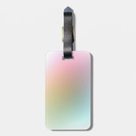 Handgeschriebene Skripttext-Elegante farbige Vorla Gepäckanhänger (Rückseite vertikal)