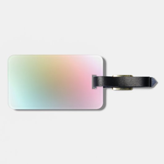 Handgeschriebene Skripttext-Elegante farbige Vorla Gepäckanhänger (Rückseite horizontal)