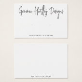 Handgeschriebene Skripttypografie mit Earring-Disp (Vorne & Hinten)