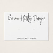 Handgeschriebene Skripttypografie mit Earring-Disp (Vorderseite)
