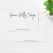 Handgeschriebene Skripttypografie mit Earring-Disp (Schreibtisch)