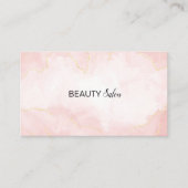 Handgeschriebene Skripttypografie-Rose Gold Black  Visitenkarte (Vorderseite)