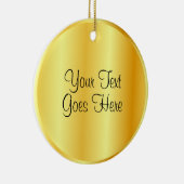 Handgeschriebene Skriptvorlage Gold Look Trendy Keramik Ornament (Rechts)