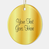 Handgeschriebene Skriptvorlage Gold Look Trendy Keramik Ornament (Links)