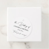 Handgeschriebene SkriptWedding Geschenkanhänger (Beispiel)