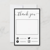 Handgeschriebene soziale Dankeschön Karte einfügen (Vorderseite)