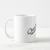 Handgeschriebene Tasse der Qualität (Links)