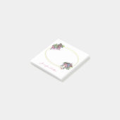 Handgeschriebene Textanzeige für Goldrahmen Post-it Klebezettel (angewinkelt)