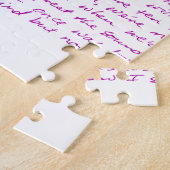 Handgeschriebene Texte der fantastischen Anmut Puzzle (Seite)