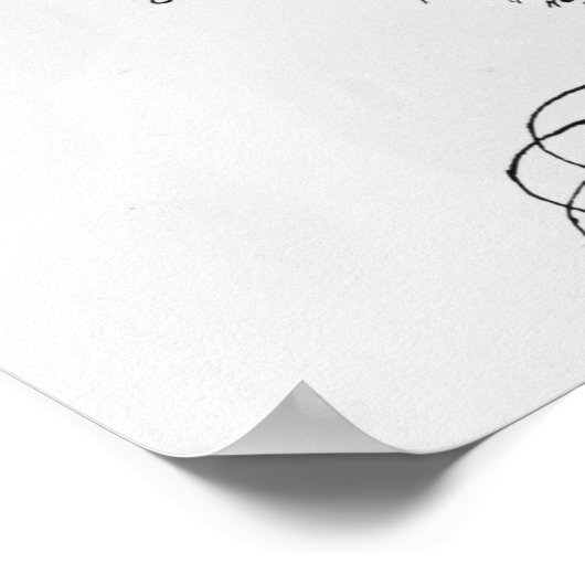 Handgeschriebene Titelseite des Brunnen Tempered Poster (Ecke)