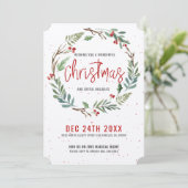 Handgeschriebene Typografie des Feiertagskarte (Stehend Vorderseite)