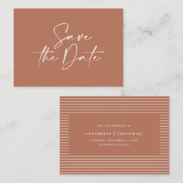 handgeschriebene Typografie-Hochzeitsankündigung Mitteilungskarte