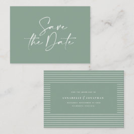 handgeschriebene Typografie-Hochzeitsankündigung Mitteilungskarte