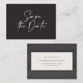 handgeschriebene Typografie-Hochzeitsankündigung Mitteilungskarte