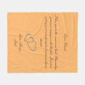 Handgeschriebene Typrographie Fleecedecke (Vorderseite (Horizontal))