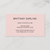 Handgeschriebene Unterschrift in der Bretagne Deko Visitenkarte (Rückseite)