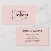 Handgeschriebene Unterschrift in der Bretagne Deko Visitenkarte (Vorne/Hinten)