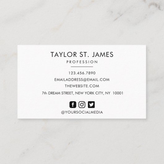 Handgeschriebene Unterschrift Vintag hellgrün Visitenkarte (Rückseite)