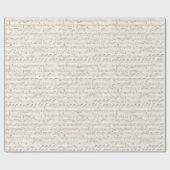 Handgeschriebene Vintage Blatt-Musiknoten Geschenkpapier (Flach)