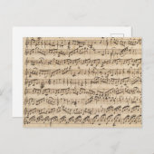 Handgeschriebene Vintage Blatt-Postkarte Postkarte (Vorne/Hinten)