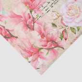 Handgeschriebene Vintage florale Hintergrundbilder Seidenpapier (Ausschnitt)