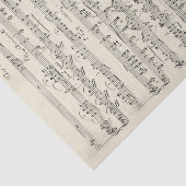 Handgeschriebene Vintage Noten Seidenpapier (Ausschnitt)