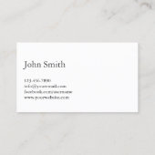 Handgeschriebene Visitenkarte (Rückseite)