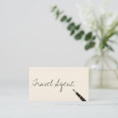 Handgeschriebene Visitenkarte für Agent (Stehend Vorderseite)