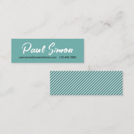 Handgeschriebene Visitenkarte für MidCentury-Erinn Telefonnummerkarte