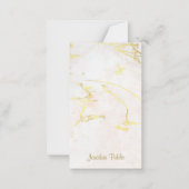 Handgeschriebene Vorlage für Gold-Script-Namen (Rückseite)