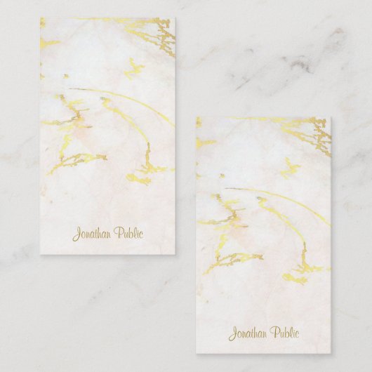 Handgeschriebene Vorlage für Gold-Script-Namen (Vorne/Hinten)