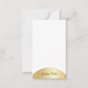 Handgeschriebene Vorlage für mit Monogramm Gold Lo