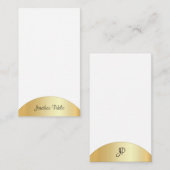 Handgeschriebene Vorlage für mit Monogramm Gold Lo (Vorne/Hinten)