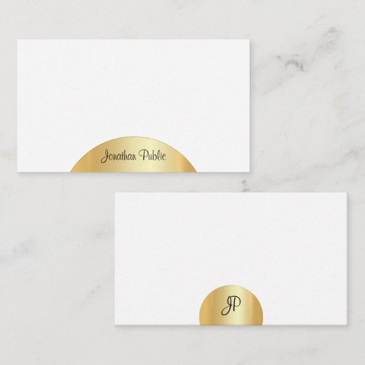 Handgeschriebene Vorlage für Monogramm-Elegante in (Vorne/Hinten)