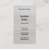 Handgeschriebene Vorlage Luxe Premium Dick Holzsch Visitenkarte (Rückseite)