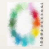 Handgeschriebene Vorlage Moderne Elegante Farben Planer (Rückseite)