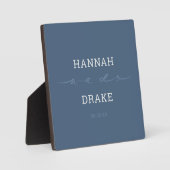 Handgeschriebene We Do Script Hochzeit Fotoplatte (Vorderseite)