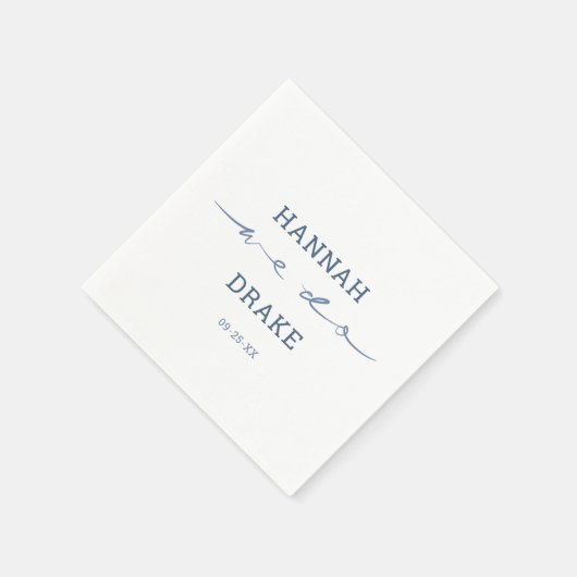 Handgeschriebene We Do Script Hochzeit Serviette (Ecke)