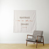 Handgeschriebene We Do Script Hochzeit Wandteppich (Beispiel)