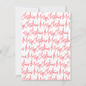 Handgeschriebene Weihnachts-Party Einladung (Rückseite)