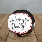 Handgeschriebene Wir Liebe Sie Daddy 2 FotoCollage Baseball