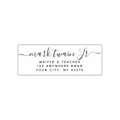 Handgeschriebene Writer-Rücksendeadresse Permastempel (Design)