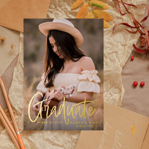 Handgeschriebener Abschluss-Einladung Folieneinladung