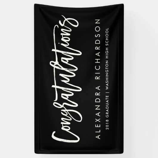 Handgeschriebener Absolvent der Glückwunsch-| Banner (Vertikal)