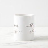 Handgeschriebener benutzerdefinierter Text Das Leb Kaffeetasse (Mittel)