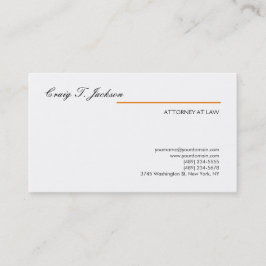 Handgeschriebener Beruflicher Rechtsanwalt Modern Visitenkarte