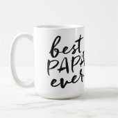 Handgeschriebener bester Papa überhaupt Kaffeetasse (Links)