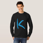 Handgeschriebener Buchstabe K des Alphabets T-Shirt (Vorne ganz)