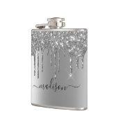 Handgeschriebener Calligraphie-Glitzer für benutze Flachmann (Links)